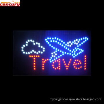 wholesale china factory price TRAVEL animated led sign